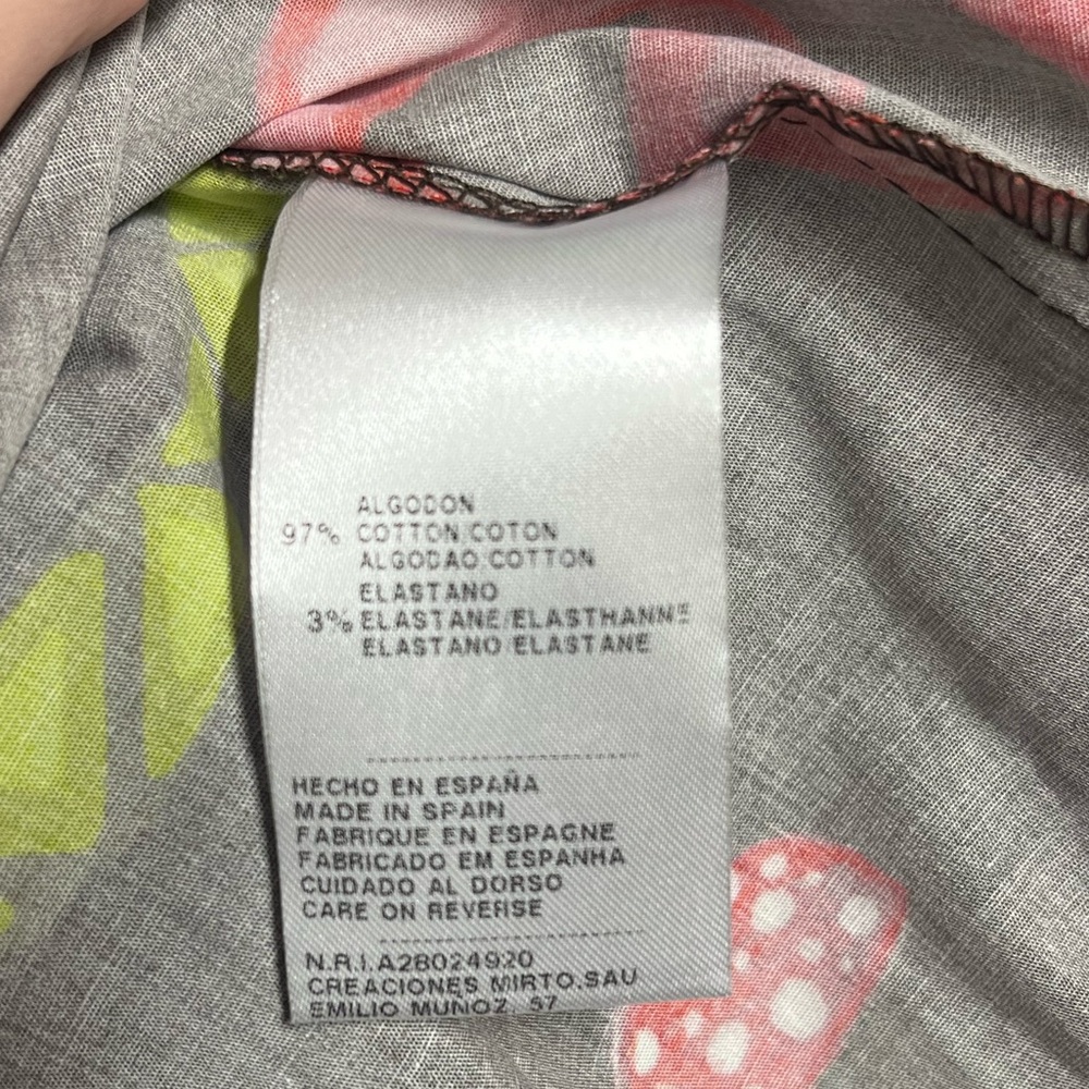 NEW MIRTO maxi sleeveless cotton dress  colorful tropical sz large (44) designer - Picture 7 of 9